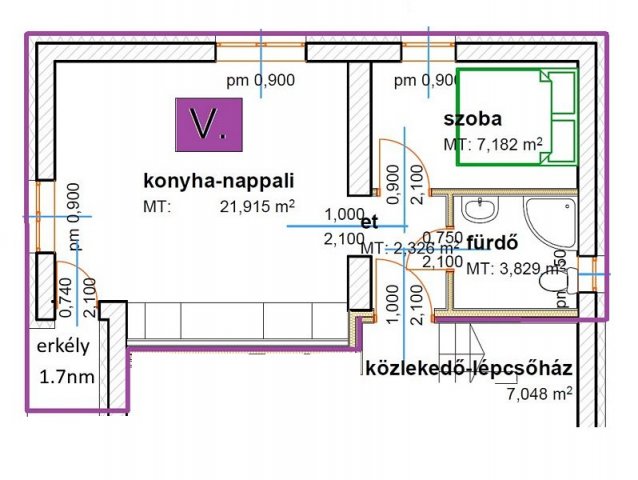 Eladó téglalakás, Besnyőn 31.9 M Ft, 2 szobás