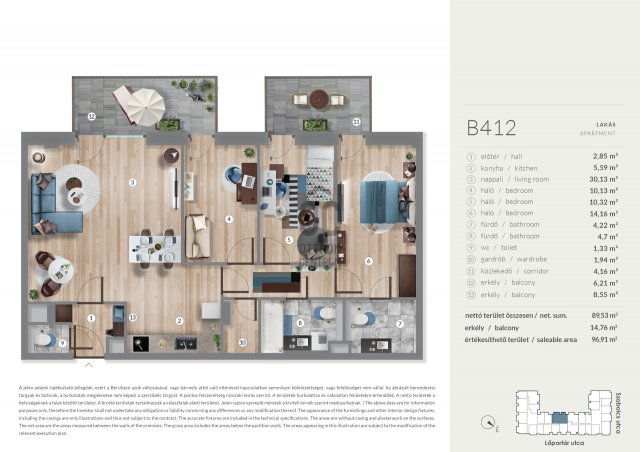 Eladó téglalakás, Budapesten, XIII. kerületben 151.99 M Ft