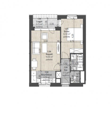Eladó téglalakás, Budapesten, XIII. kerületben 80.679 M Ft