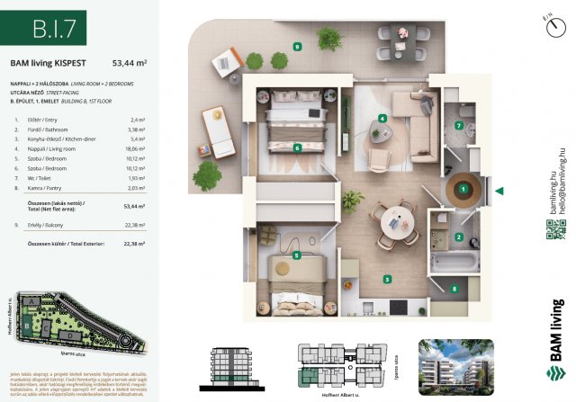 Eladó téglalakás, Budapesten, XIX. kerületben, Iparos utcában