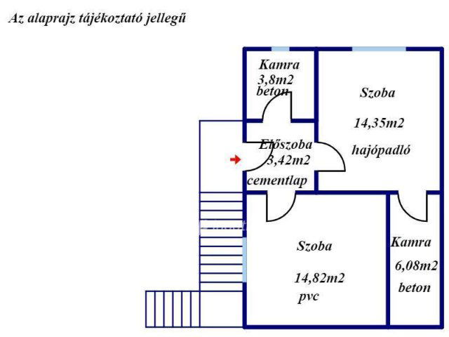 Eladó családi ház, Cereden 12 M Ft, 4 szobás