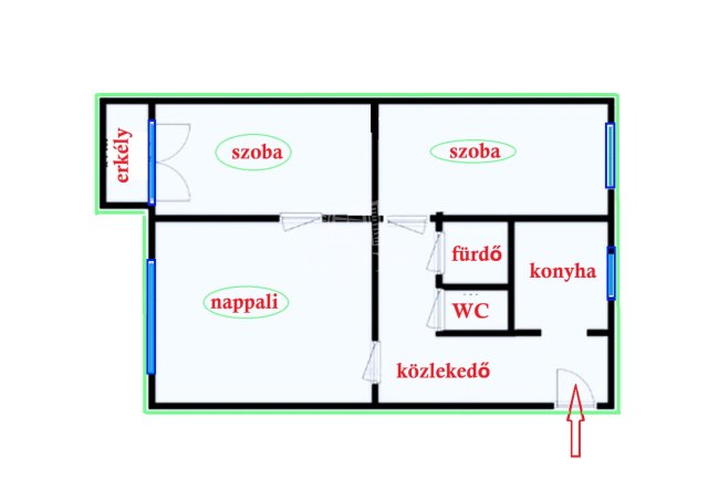 Eladó panellakás, Budapesten, X. kerületben 72.8 M Ft, 3 szobás