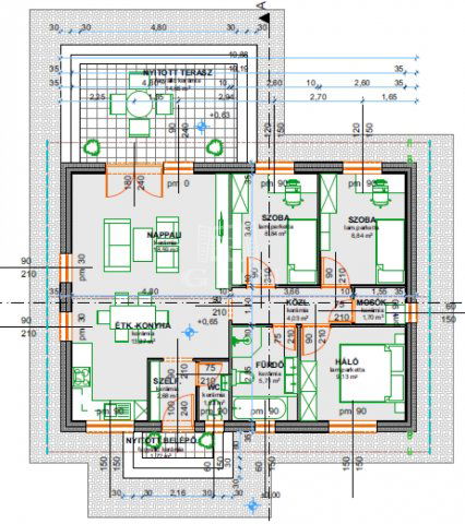 Eladó családi ház, Kecskeméten 78.9 M Ft, 3 szobás