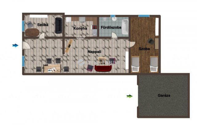 Eladó családi ház, Szigetszentmiklóson 59.9 M Ft, 3 szobás