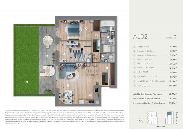 Eladó téglalakás, Budapesten, XIII. kerületben 123.99 M Ft