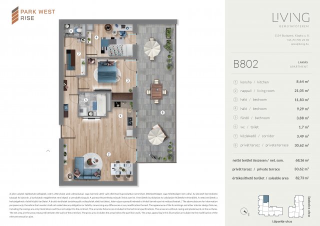 Eladó téglalakás, Budapesten, XIII. kerületben, Szabolcs utcában