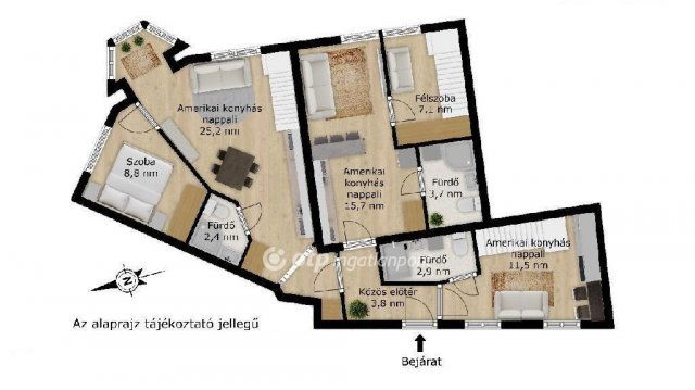 Eladó téglalakás, Budapesten, VIII. kerületben 177.7 M Ft