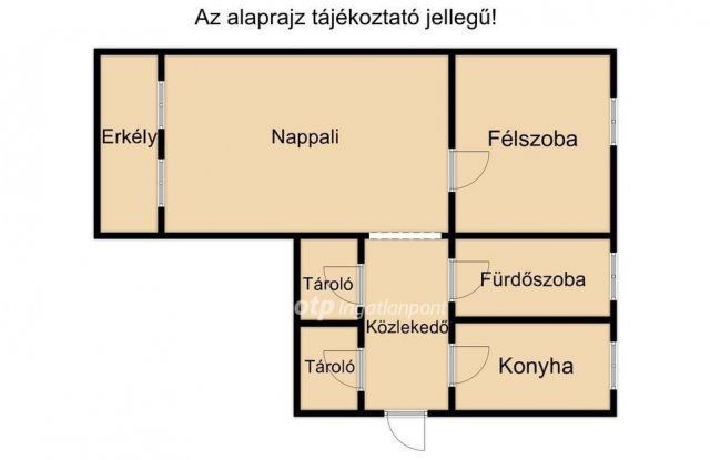 Eladó téglalakás, Debrecenben 67.8 M Ft, 1+1 szobás
