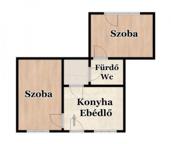 Eladó családi ház, Debrecenben 39 M Ft, 2 szobás