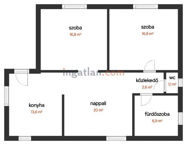 Eladó családi ház, Csengődön 28 M Ft, 2 szobás