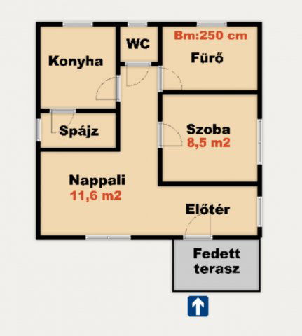 Eladó nyaraló, Kunfehértón 20.9 M Ft, 2 szobás