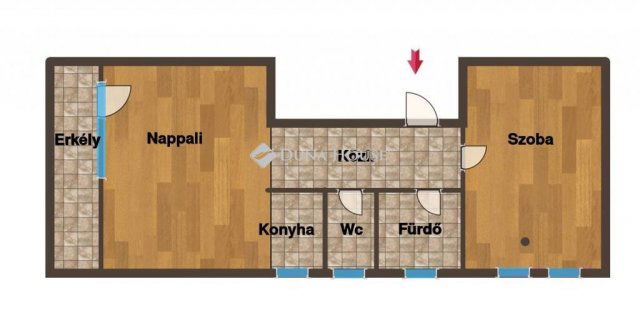 Eladó téglalakás, Keszthelyen, Napsugár utcában 43.9 M Ft