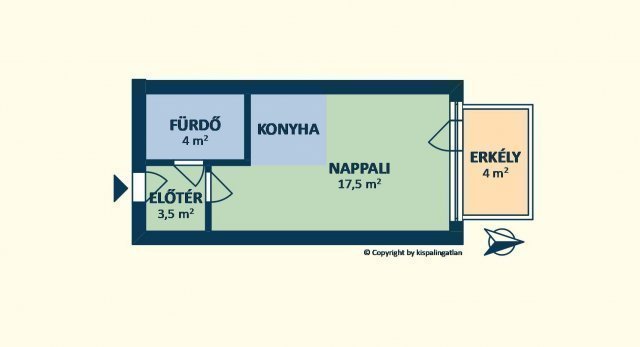 Eladó téglalakás, Budapesten, III. kerületben, Folyamőr utcában