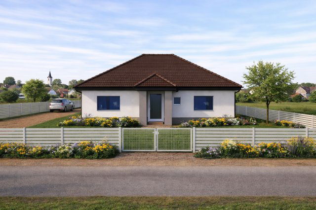 Eladó ikerház, Perkátán 55 M Ft, 4 szobás