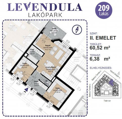 Eladó téglalakás, Kecskeméten 80.5 M Ft, 3 szobás