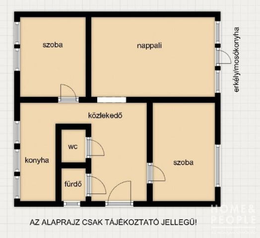 Eladó téglalakás, Algyőn 60.99 M Ft, 3 szobás