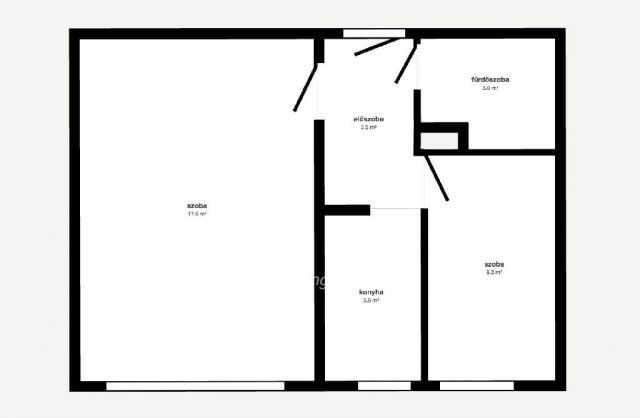 Eladó téglalakás, Miskolcon 23.9 M Ft, 1+1 szobás