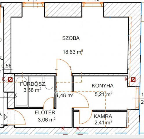 Eladó téglalakás, Szécsényen 12 M Ft, 1 szobás