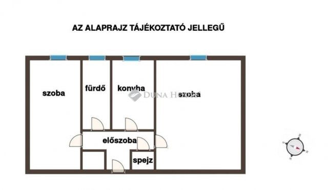 Eladó téglalakás, Szolnokon 16.5 M Ft, 2 szobás