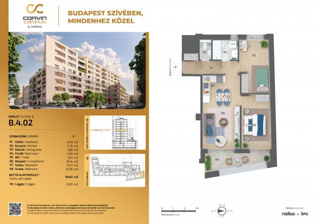 Eladó téglalakás, Budapesten, VIII. kerületben, Balassa utcában