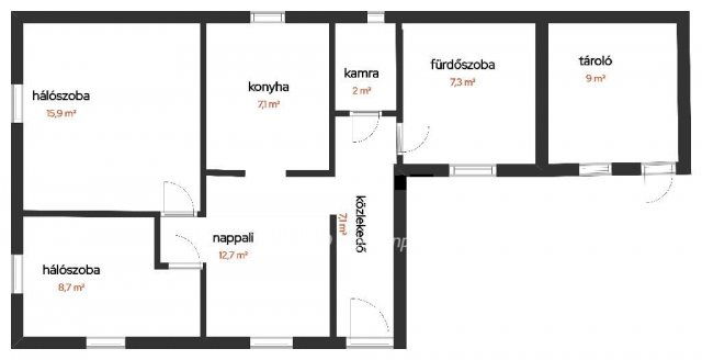 Eladó családi ház, Tökölön 68 M Ft, 3 szobás