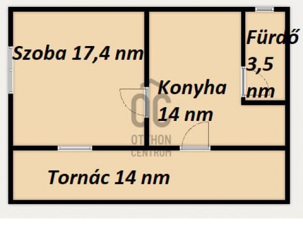 Eladó családi ház, Tápiószentmártonon 9.8 M Ft, 1 szobás