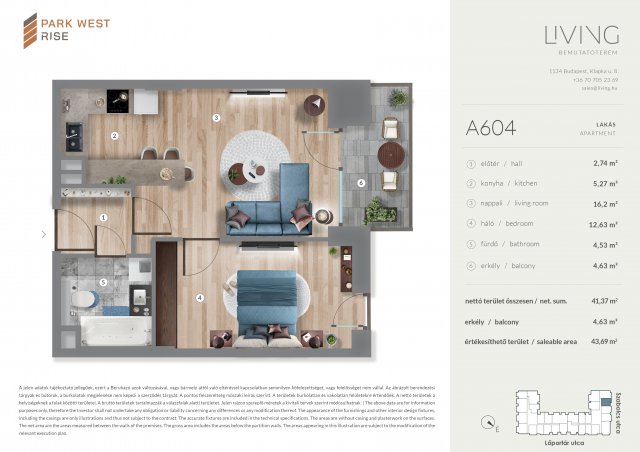 Eladó téglalakás, Budapesten, XIII. kerületben, Szabolcs utcában