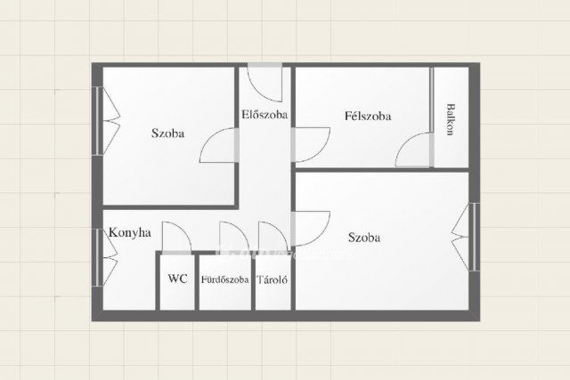 Eladó panellakás, Miskolcon 36.99 M Ft, 2+1 szobás