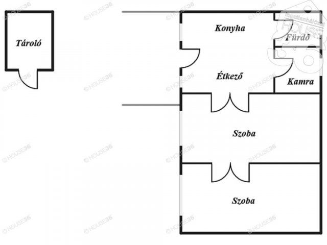 Eladó családi ház, Kecskeméten 21.9 M Ft, 2 szobás