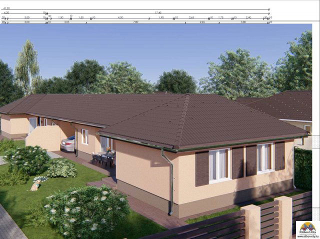 Eladó ikerház, Vasadon 71.9 M Ft, 4 szobás / költözzbe.hu