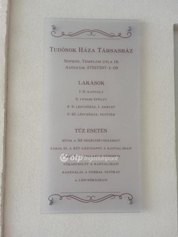 Eladó téglalakás, Sopronban 43.8 M Ft, 1 szobás