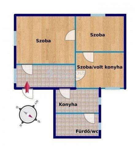 Eladó téglalakás, Pécsett 65 M Ft, 3 szobás