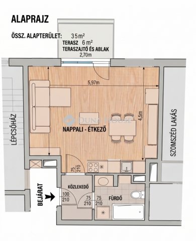 Kiadó téglalakás, albérlet, IX. kerületben, Bárd utcában