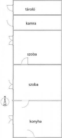 Eladó családi ház, Mándon 8.5 M Ft, 1+1 szobás