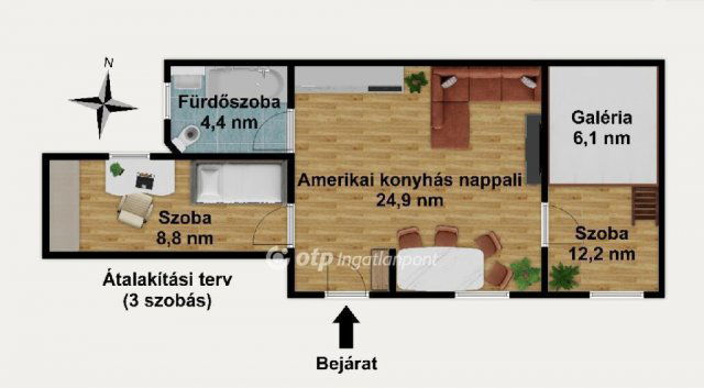 Eladó téglalakás, Budapesten, XIV. kerületben 52.99 M Ft