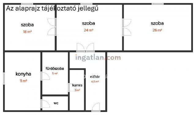 Eladó téglalakás, Balassagyarmaton 37 M Ft, 3 szobás
