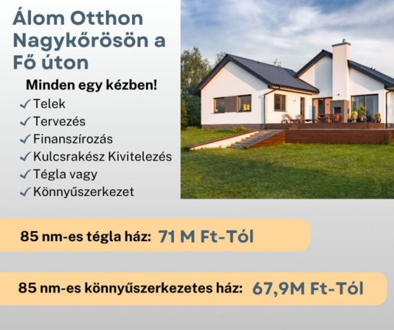 Eladó családi ház, Nagykőrösön 67.9 M Ft, 3 szobás