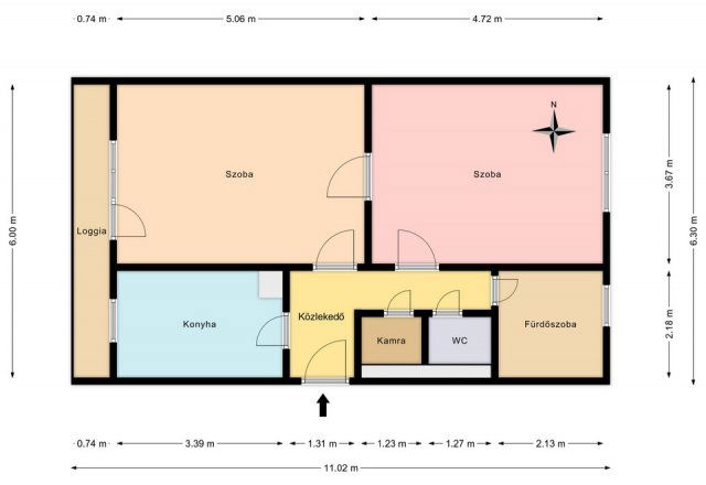 Kiadó téglalakás, albérlet, Debrecenben 220 E Ft / hó, 2 szobás