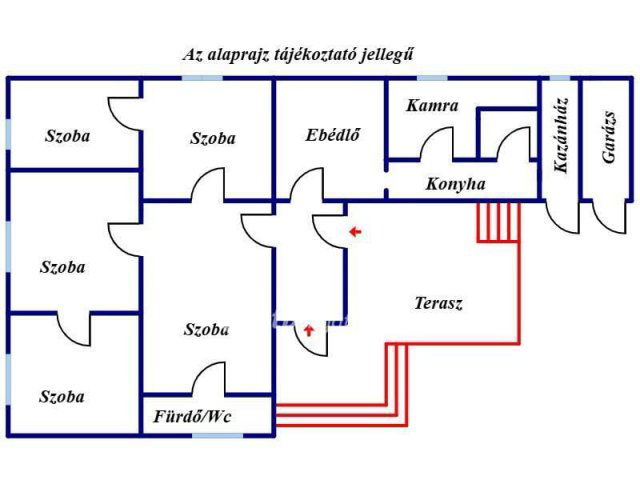 Eladó családi ház, Tompán 15 M Ft, 4 szobás