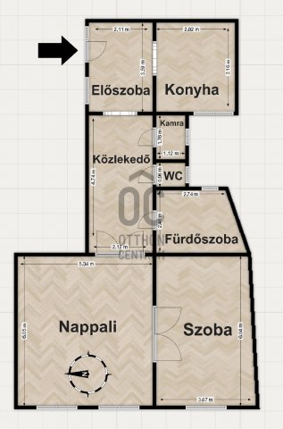 Eladó téglalakás, Budapesten, VII. kerületben 97 M Ft, 2 szobás