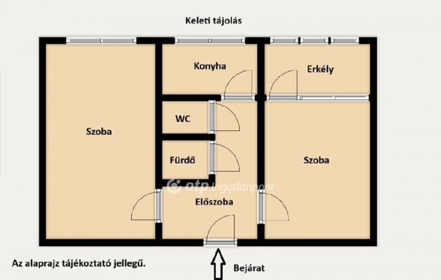 Eladó panellakás, Budapesten, III. kerületben 62.9 M Ft, 2 szobás