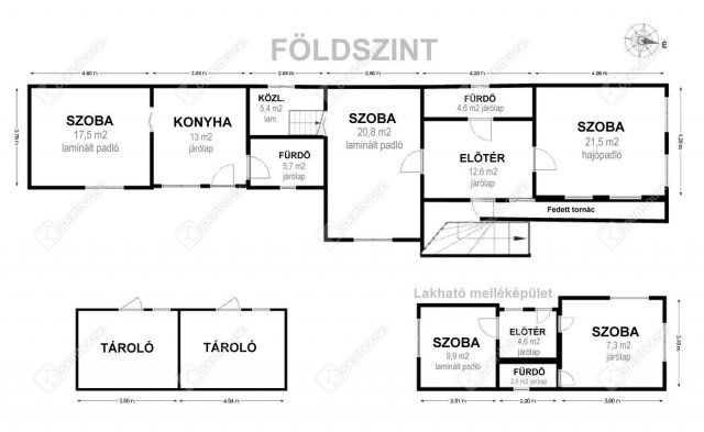 Eladó családi ház, Berentén 36.5 M Ft, 3 szobás