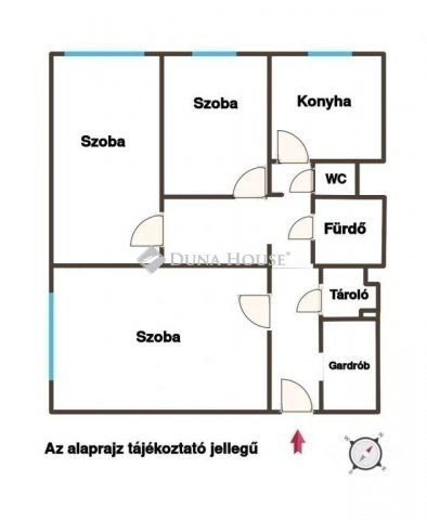 Eladó panellakás, Budapesten, XV. kerületben 82.9 M Ft, 3 szobás