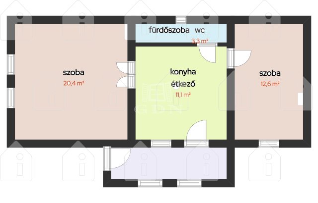 Eladó családi ház, Tökölön 40 M Ft, 2 szobás