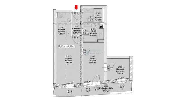 Eladó téglalakás, Szegeden 78.4 M Ft, 3 szobás