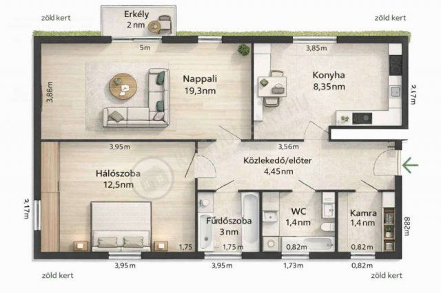 Eladó téglalakás, Budapesten, XIV. kerületben, Thököly úton