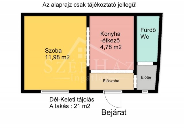 Eladó téglalakás, Pécsett 32 M Ft, 1 szobás