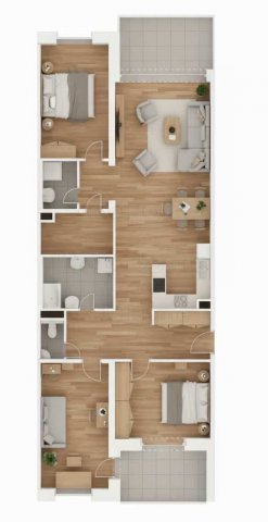 Kiadó téglalakás, albérlet, Győrött 418 E Ft / hó, 4 szobás
