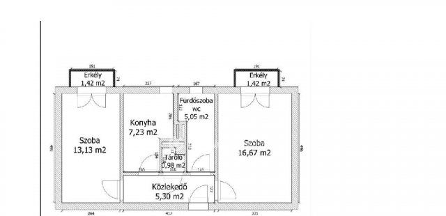 Eladó téglalakás, Pécsett 24.9 M Ft, 2 szobás
