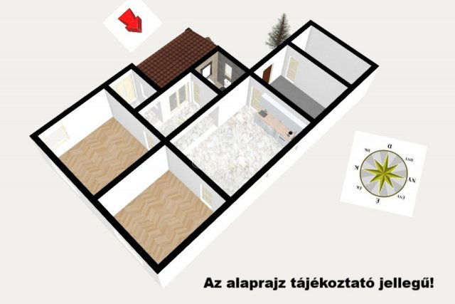 Eladó családi ház, Üllőn 70.5 M Ft, 3 szobás